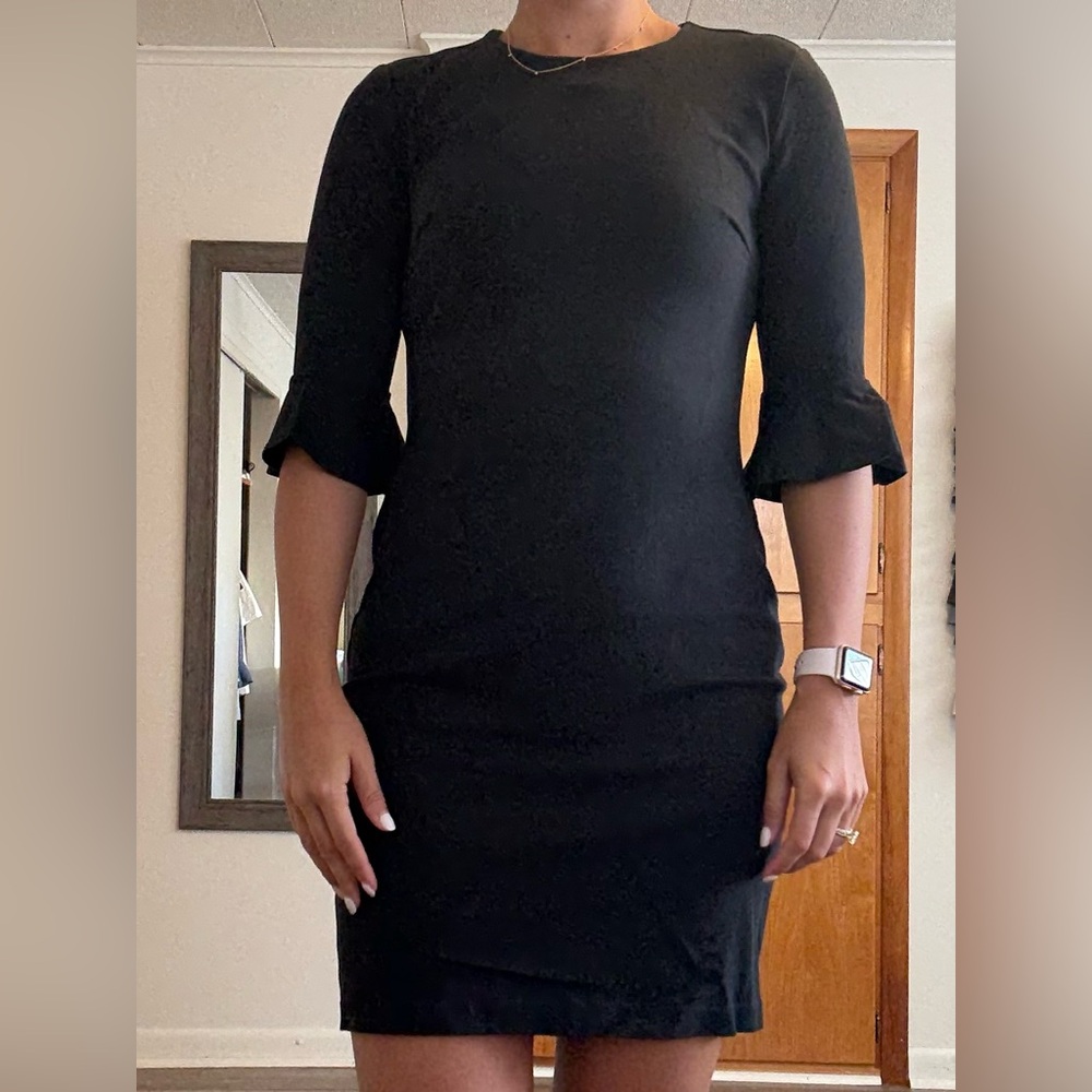 Banana Republic Classic Black Long Sleeve Dress